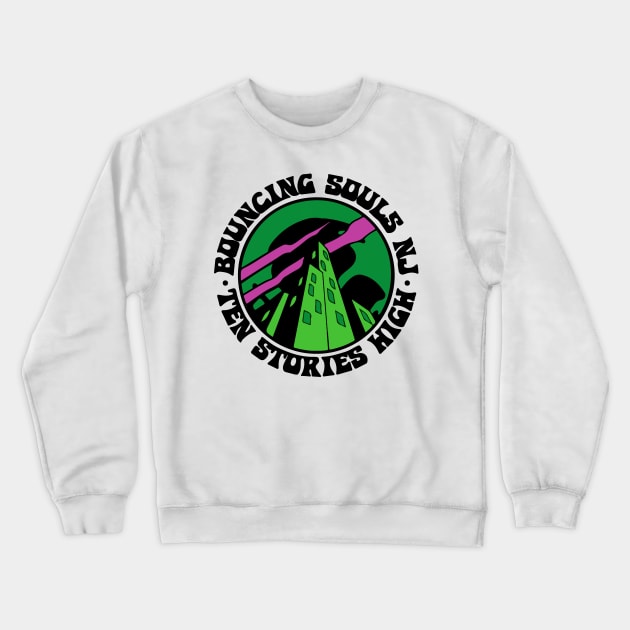 The Bouncing Souls 7 Crewneck Sweatshirt by Edwin Vezina